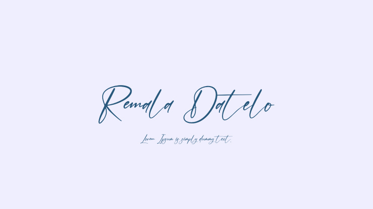 Remala Datelo Font