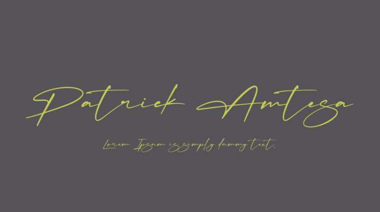 Patrick Amtesa Font