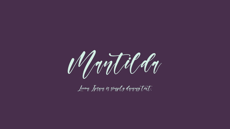 Mantilda Font