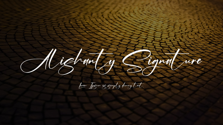 Alishanty Signature Font