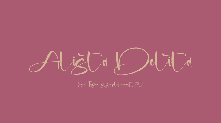 Alista Delita Font