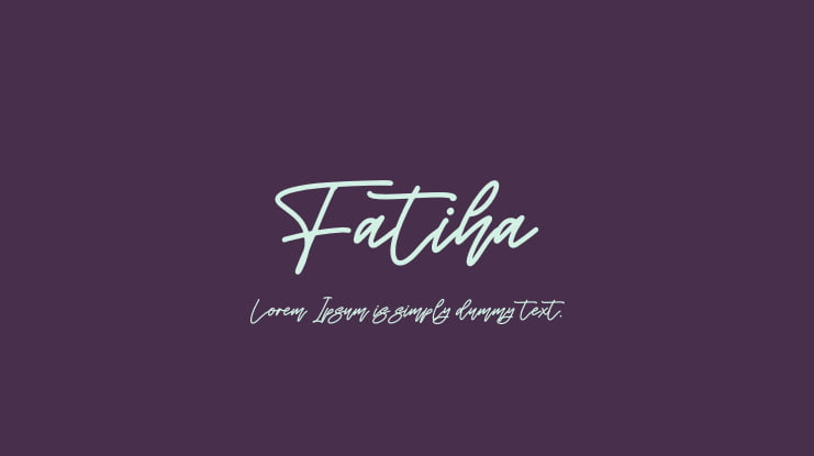 Fatiha Font
