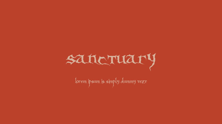 Sanctuary Font