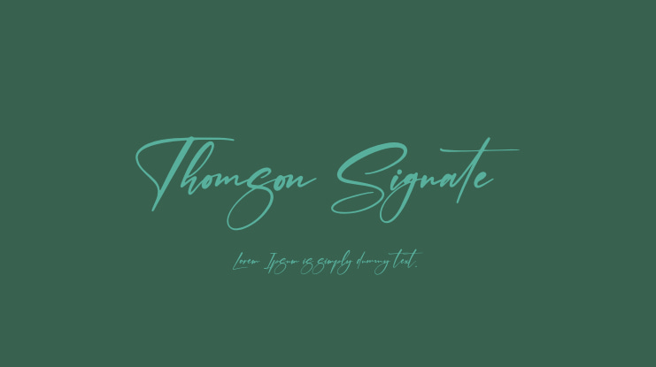 Thomson Signate Font
