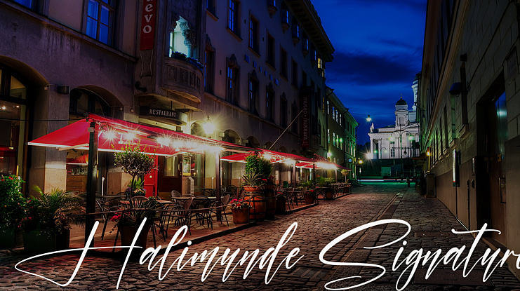 Halimunde Signature Font