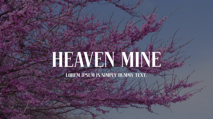 HEAVEN MINE Font