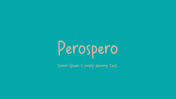 Perospero Font