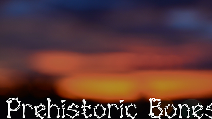 Prehistoric Bones Font