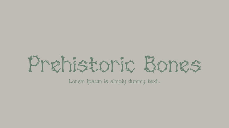 Prehistoric Bones Font