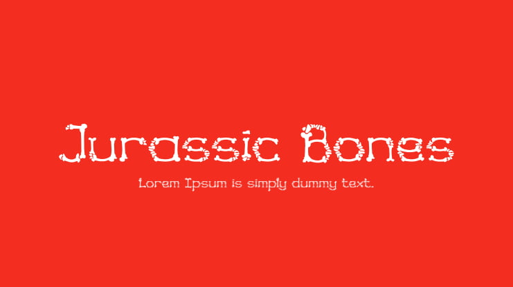 Jurassic Bones Font