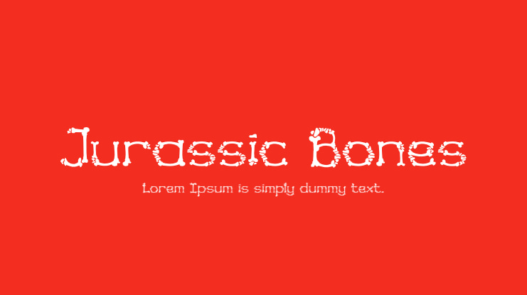 Jurassic Bones Font