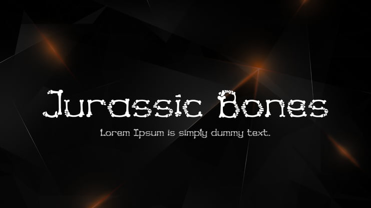 Jurassic Bones Font