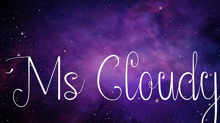 Ms Cloudy Font