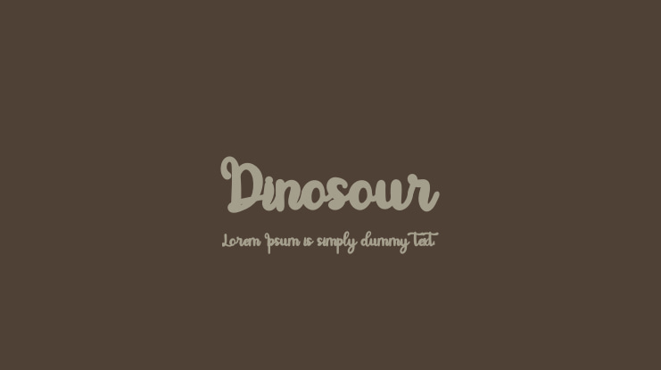 Dinosour Font
