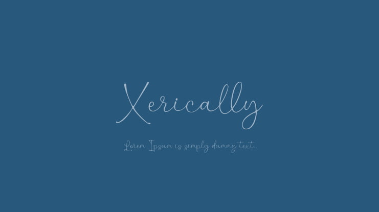 Xerically Font : Download Free for Desktop & Webfont