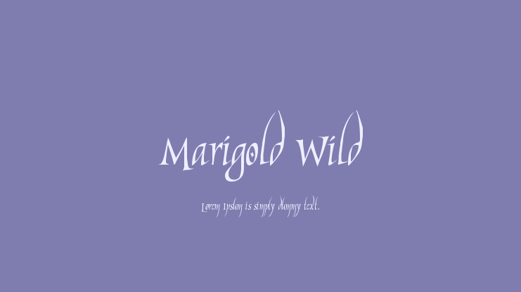 Marigold Wild Font