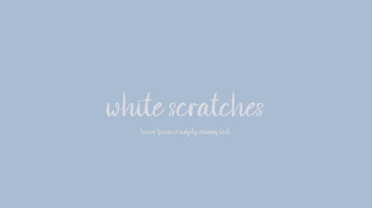 white scratches Font