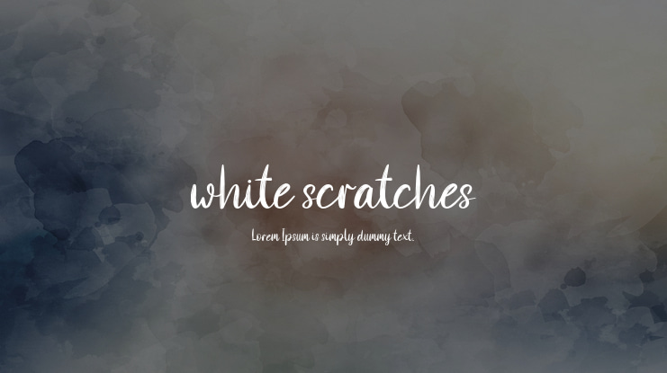 white scratches Font