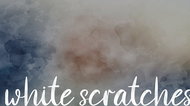 white scratches Font