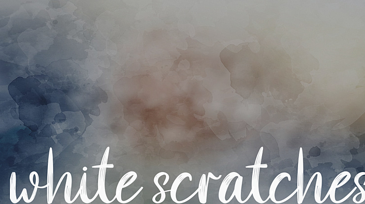 white scratches Font