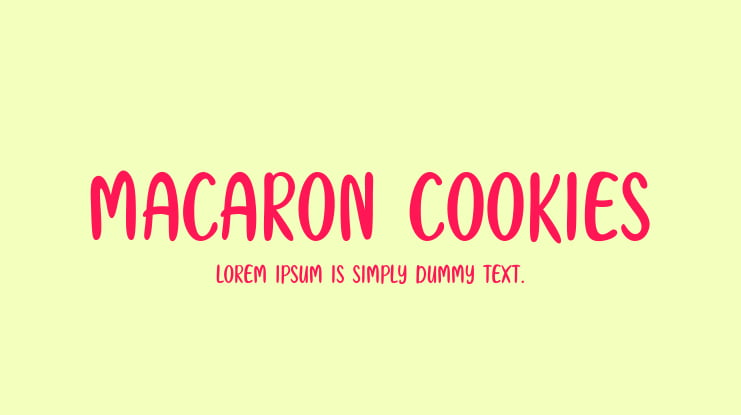 Macaron Cookies Font
