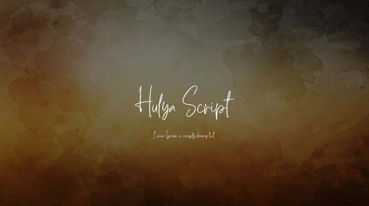 Hulya Script Font