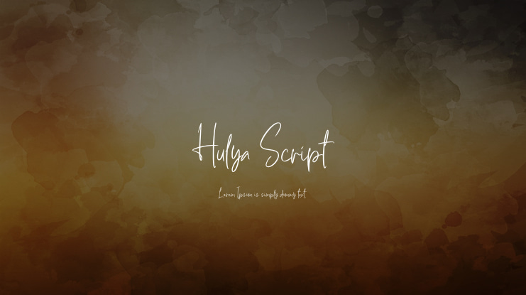 Hulya Script Font