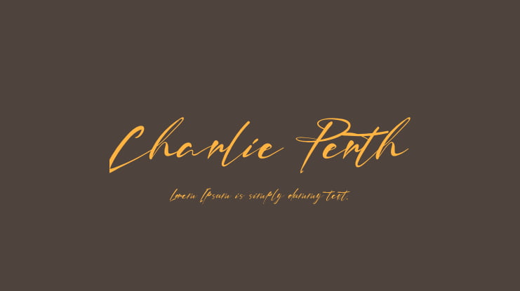 Charlie Perth Font