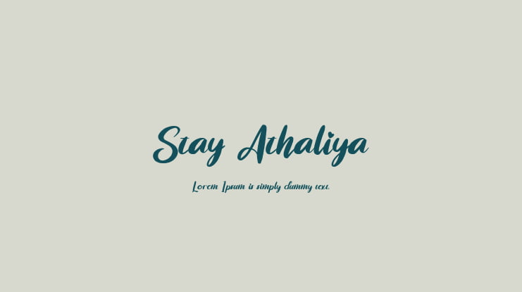 Stay Athaliya Font