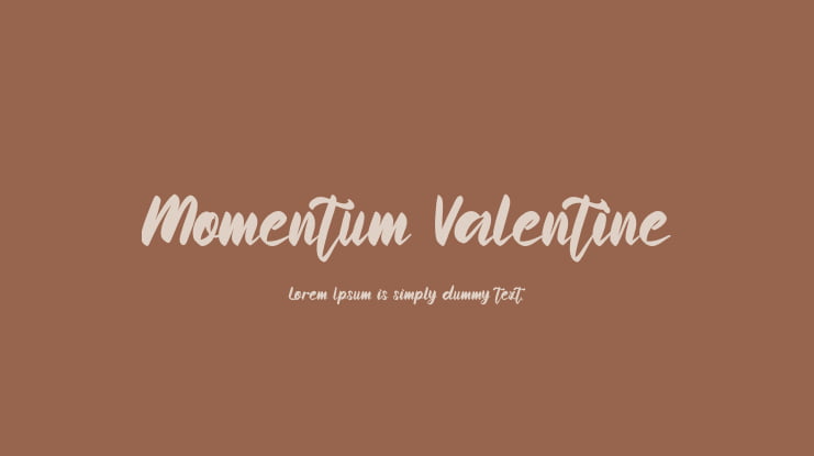 Momentum Valentine Font