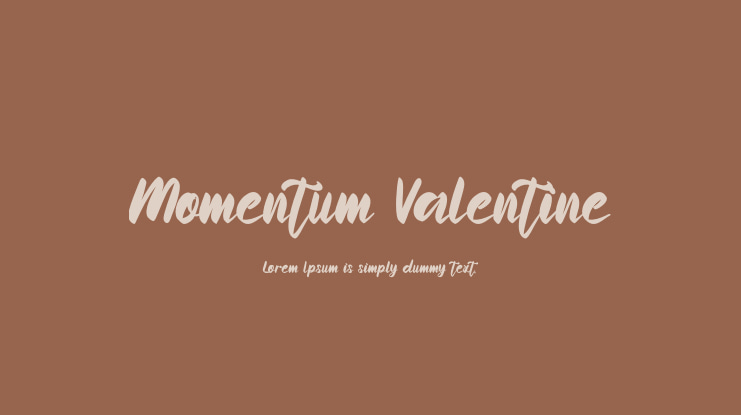 Momentum Valentine Font