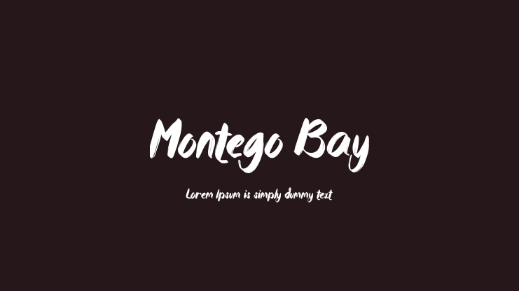 Montego Bay Font