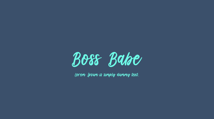 Boss Babe Font Family