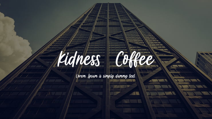 Kidness  Coffee Font