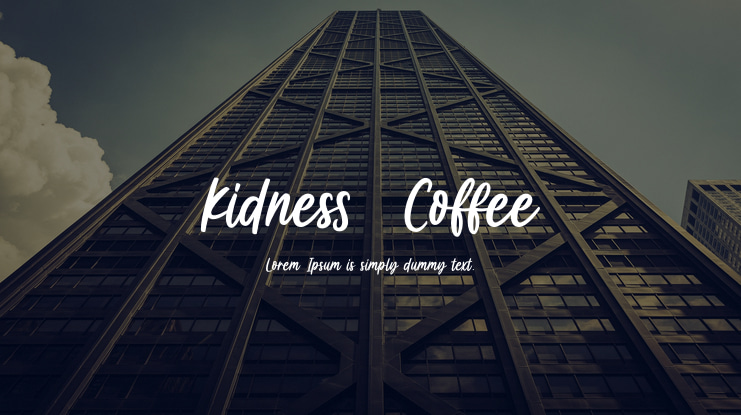 Kidness  Coffee Font