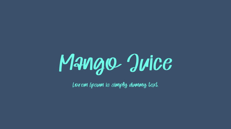 Mango Juice Font