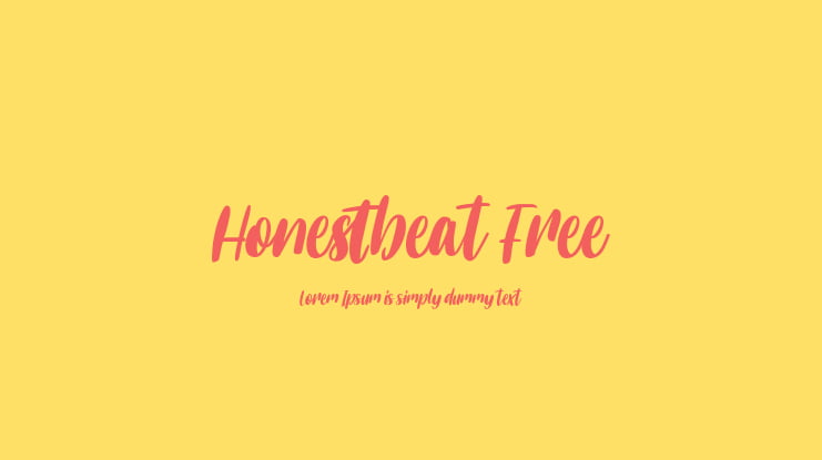 Honestbeat Free Font