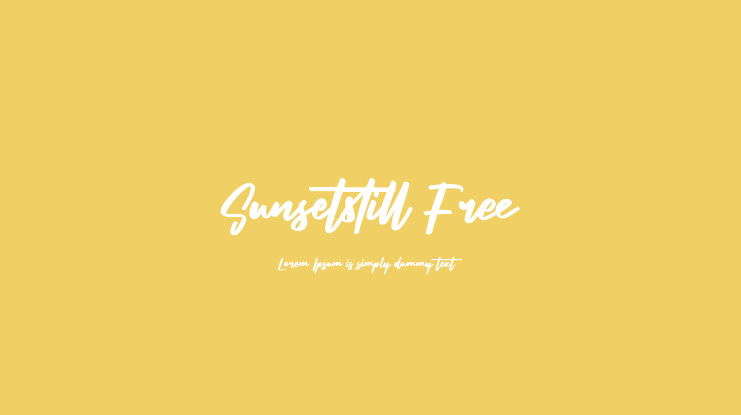 Sunsetstill Free Font