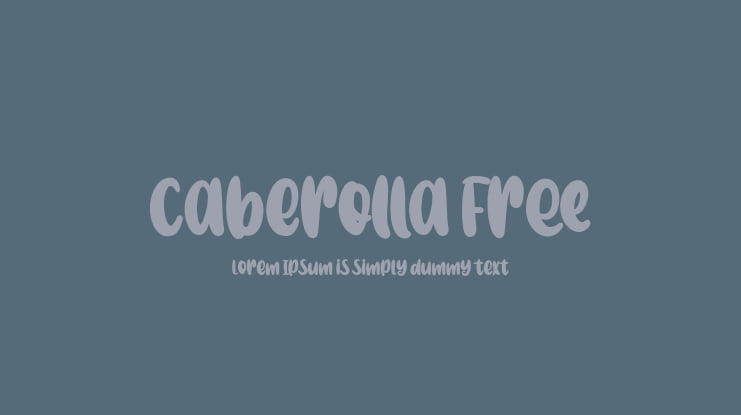 Caberolla Free Font