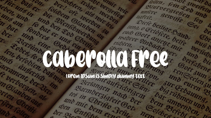 Caberolla Free Font