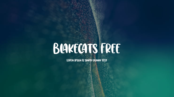 Blakecats Free Font