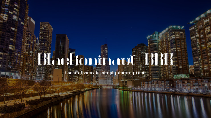 Blackoninaut BRK Font Family