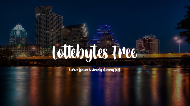 Lottebytes Free Font