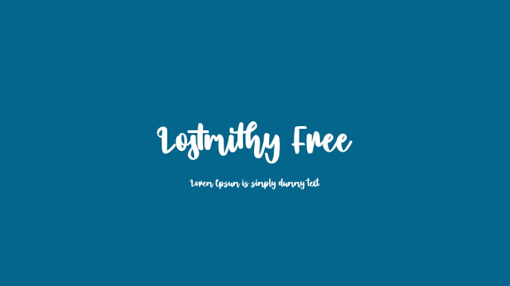 Lostmithy Free Font