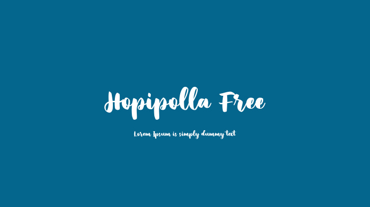 Hopipolla Free Font