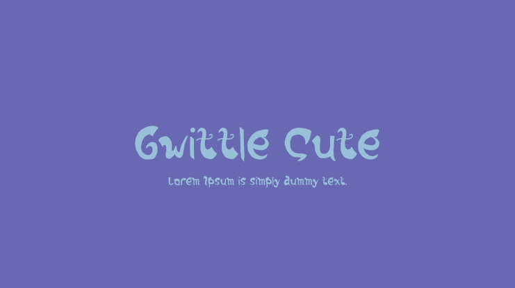 Gwittle Cute Font