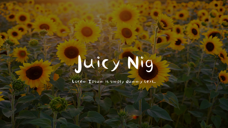 Juicy Nig Font