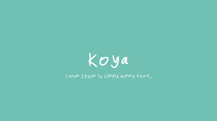Koya Font