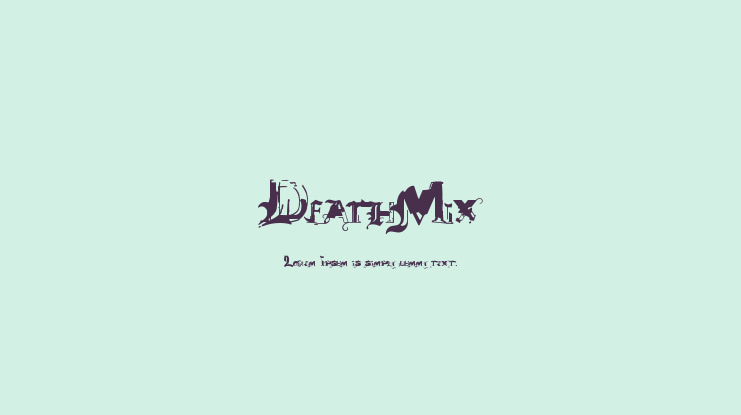 DeathMix Font