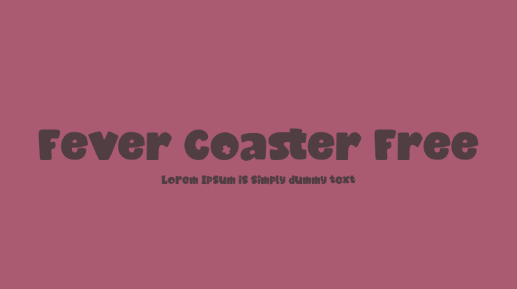 Fever Coaster Free Font